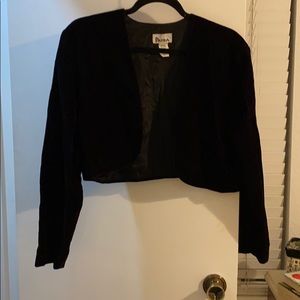 Patra brand velvet crop jacket